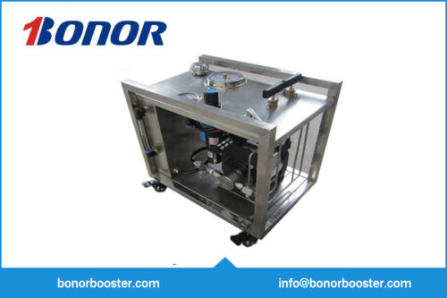 Pneumatic emulsifying pump