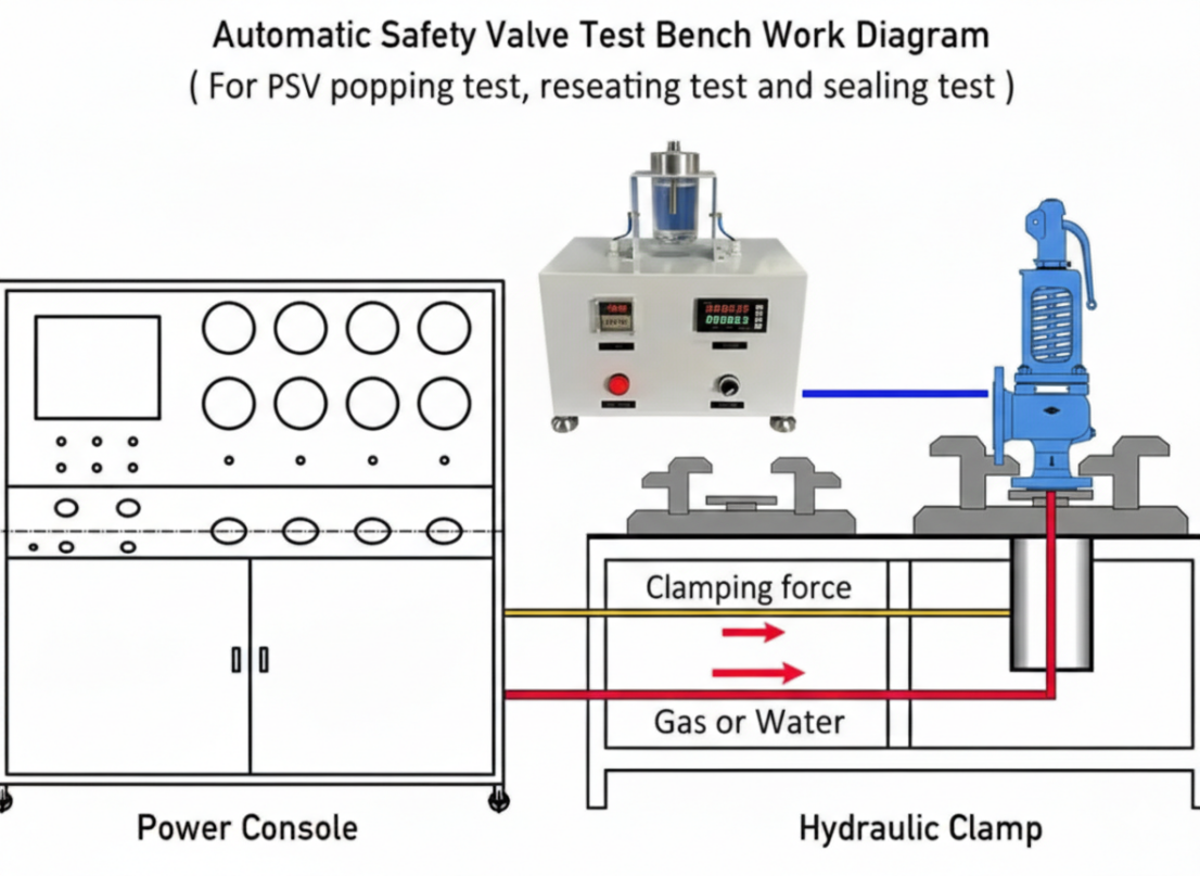 Safety Valve Test Bench work diagram