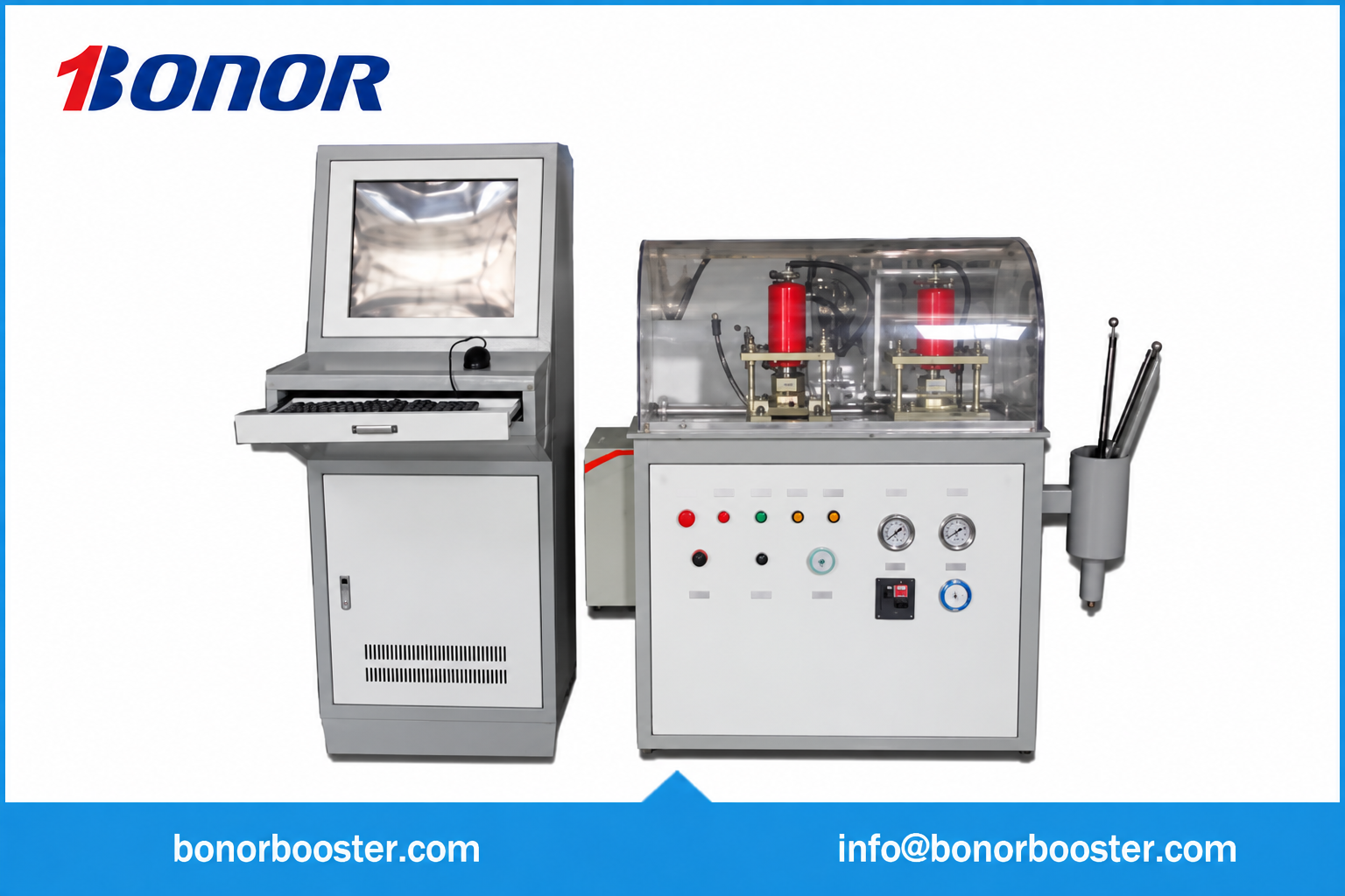Burst Test Bench for High-Frequency Welded Harmonica Tubes